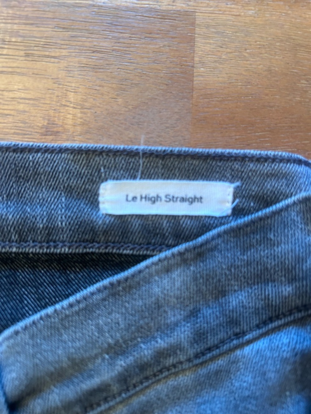 Frame Denim Straight Jeans in Washed Gray - Picture 3 of 4